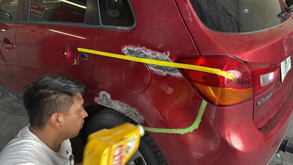 Quarter Panel Body Work in Progress